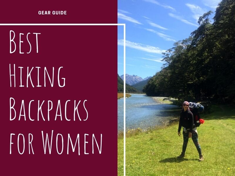 Woman wearing a backpack.